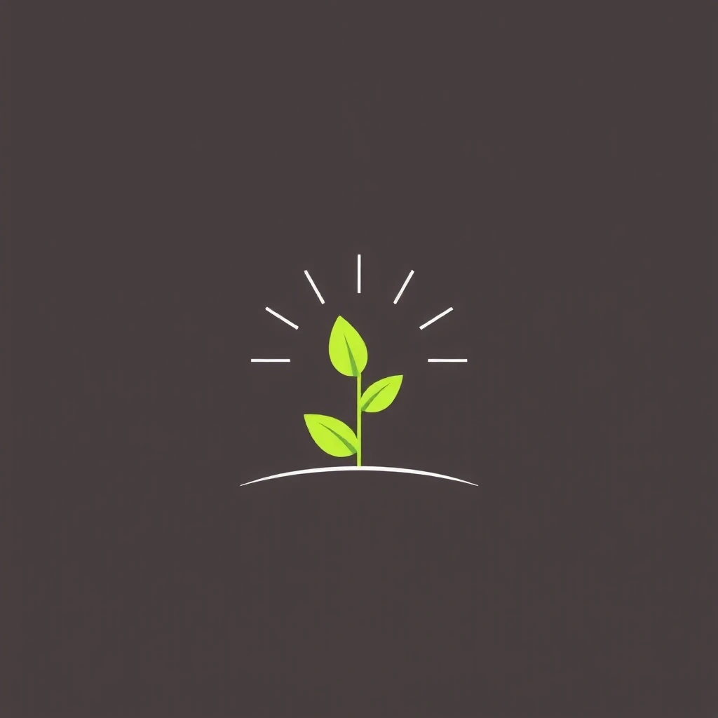 Growing plant icon representing sustainable results