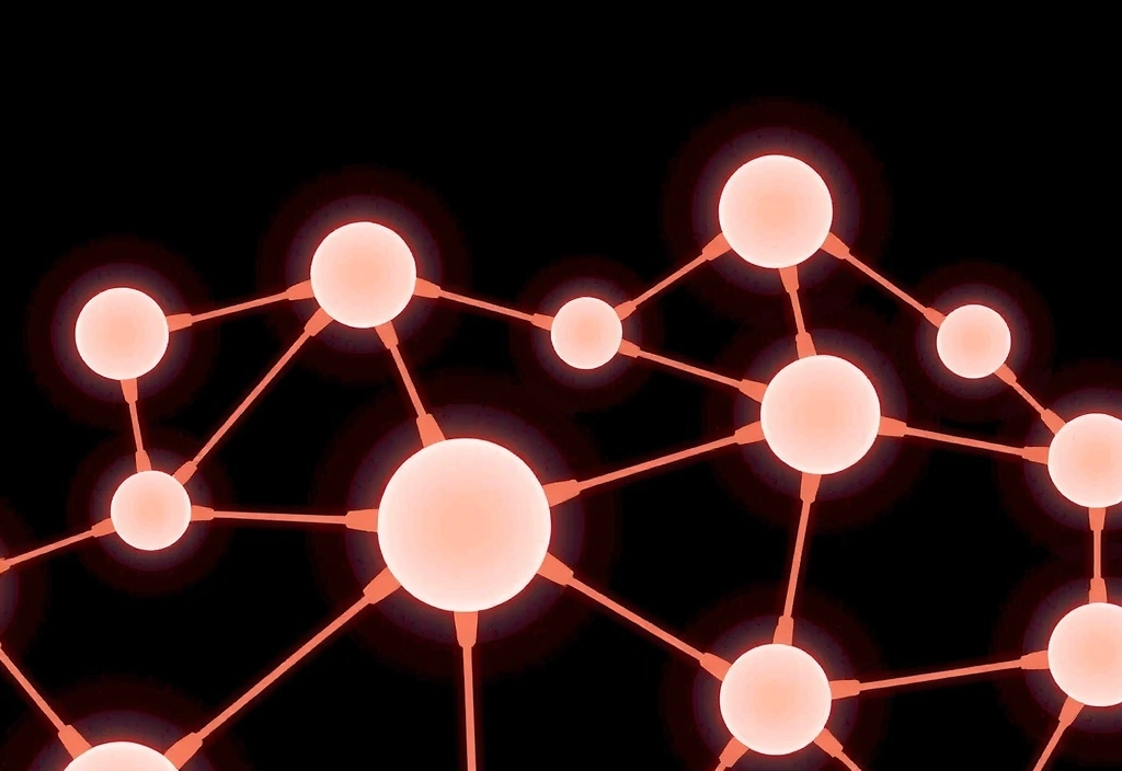 Illustration von miteinander verbundenen Webseiten, die externe Links symbolisieren